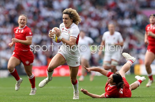 Ellie Kildunne England scores v Canada World Cup Final Twickenham 2025