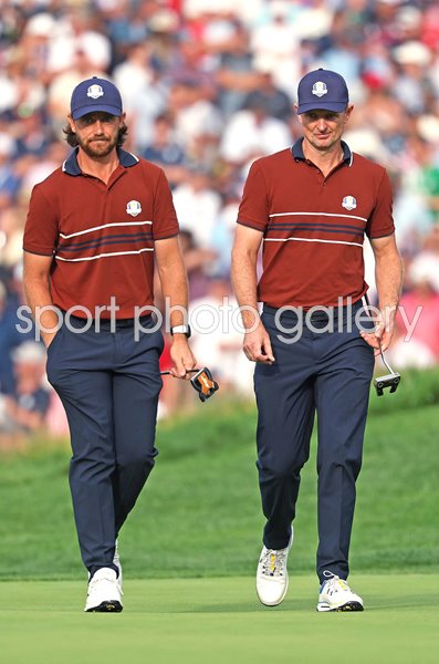 Tommy Fleetwood & Justin Rose Europe Saturday Afternoon Fourballs Ryder Cup 2025