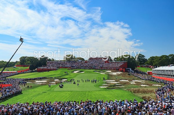 18th hole Bethpage Black Friday Morning Foursomes Ryder Cup 2025 