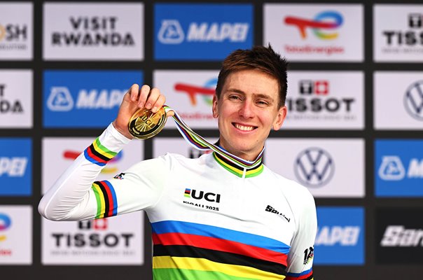Tadej Pogacar Slovenia Gold Medal World Road Race Kigali 2025