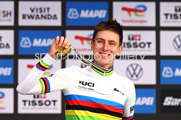 Tadej Pogacar Slovenia Gold Medal World Road Race Kigali 2025