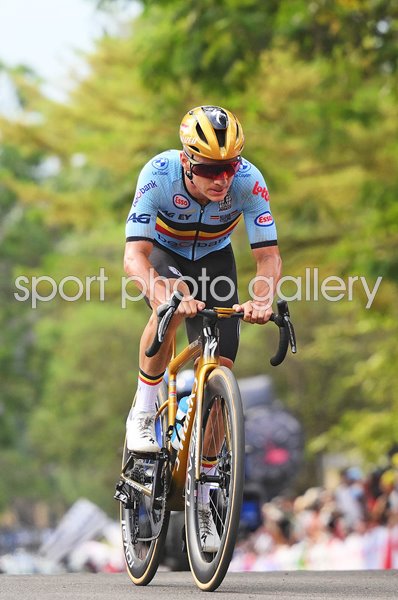 Remco Evenepoel Belgium Road Race Silver Cycling World Championships Kigali 2025