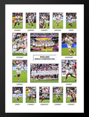 England Women’s Rugby World Cup 2025 Team Special Collage 