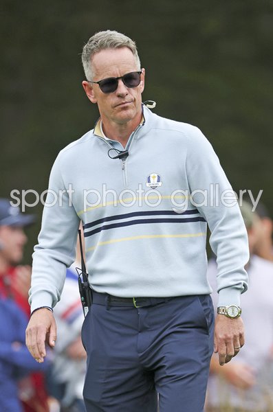 Luke Donald European captain Friday Foursomes Bethpage Ryder Cup 2025