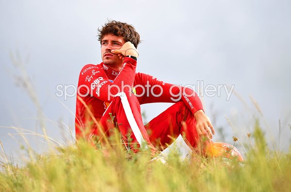 Charles Leclerc Monaco & Ferrari sits trackside Netherlands Grand Prix 2025