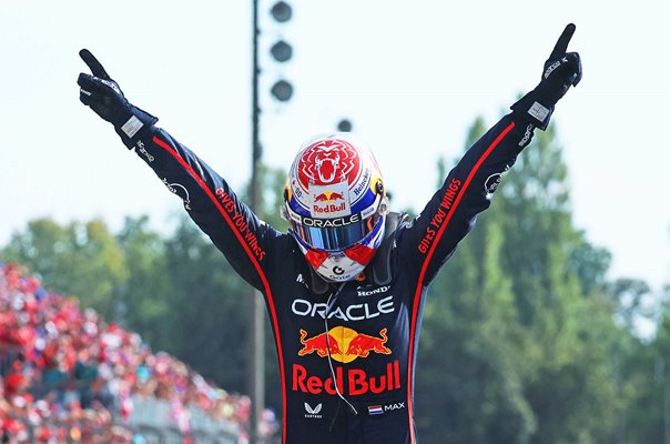 Max Verstappen Netherlands & Red Bull celebrates Italy Grand Prix 2025