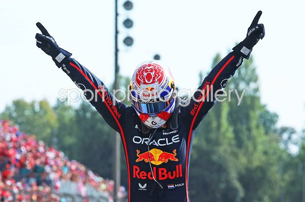 Max Verstappen Netherlands & Red Bull celebrates Italy Grand Prix 2025