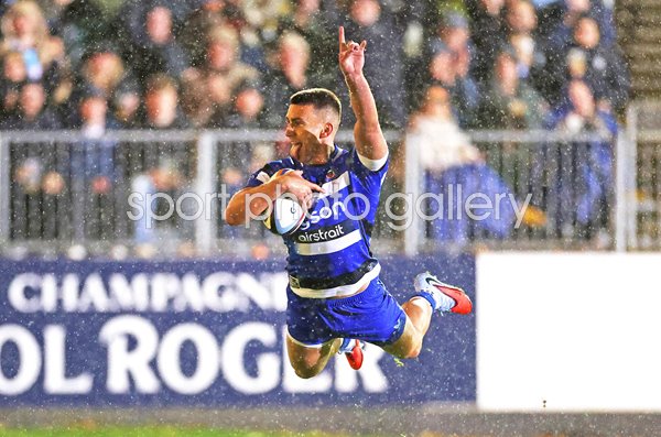 Cameron Redpath Bath celebrates v Sale Sharks Gallagher PREM 2025