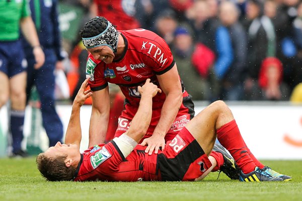 Nick Kennedy and Jonny Wilkinson Toulon Heineken Cup Final 2013