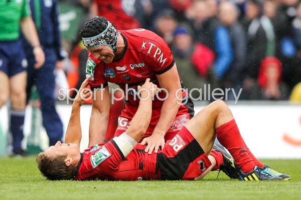 Nick Kennedy and Jonny Wilkinson Toulon Heineken Cup Final 2013