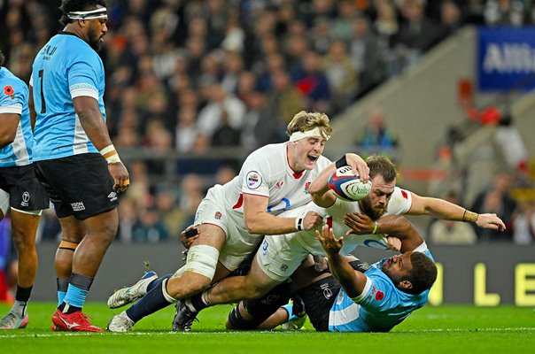 Luke Cowan-Dickie England scores v Fiji Autumn Nations Series Twickenham 2025