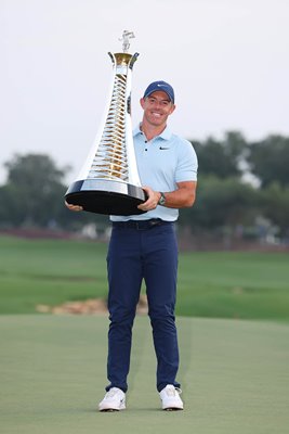 Rory McIlroy celebrates 7th Race to Dubai Title World Tour Championship 2025