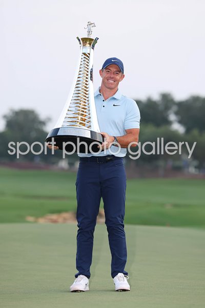 Rory McIlroy celebrates 7th Race to Dubai Title World Tour Championship 2025 