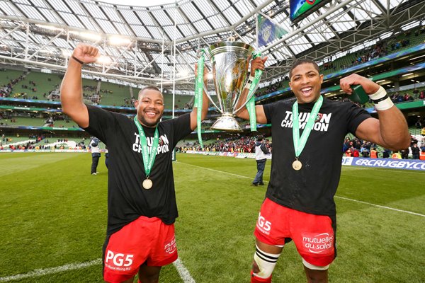 Steffon and Delon Armitage Toulon Heineken Cup Winners 2013