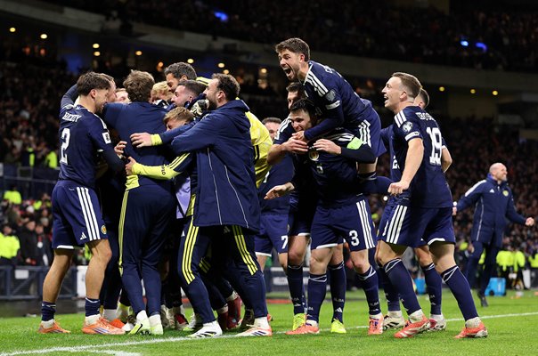 Scotland celebrate World Cup 2026 qualification Hampden Park Glasgow 2025