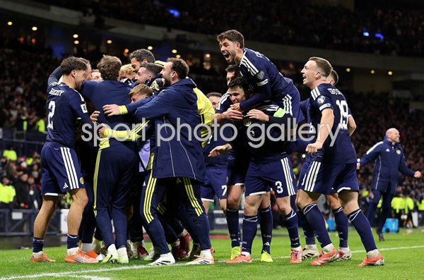 Scotland celebrate World Cup 2026 qualification Hampden Park Glasgow 2025