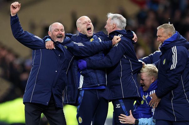 Steve Clarke Scotland celebrates World Cup 2026 Qualification Glasgow 2025