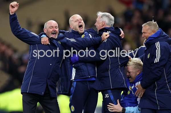 Steve Clarke Scotland celebrates World Cup 2026 Qualification Glasgow 2025