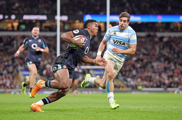 Immanuel Feyi-Waboso England scores v Argentina Autumn Nations Series 2025