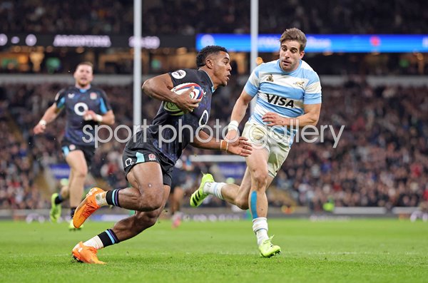 Immanuel Feyi-Waboso England scores v Argentina Autumn Nations Series 2025