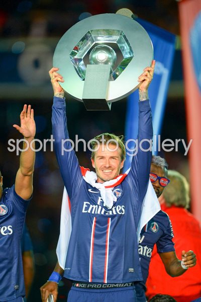 David Beckham Paris Saint-Germain FC league Winners 2013