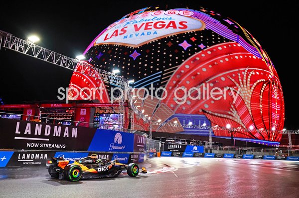 Lando Norris Great Britain driving McLaren Las Vegas Grand Prix 2025