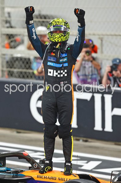 Lando Norris Great Britain celebrates World Title Abu Dhabi Grand Prix 2025
