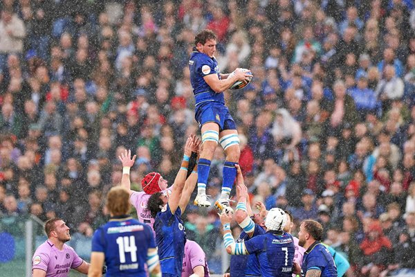 Michele Lamaro Italy wins lineout v Scotland Six Nations Rome 2026
