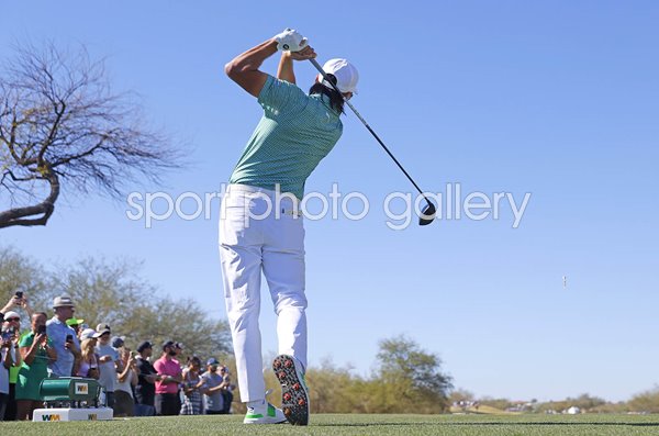 Rickie Fowler USA drives 3rd Tee TPC Scottsdale Phoenix Open 2026  