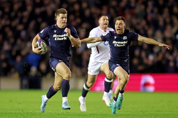 Huw Jones Scotland breakaway try v England Murrayfield Six Nations 2026