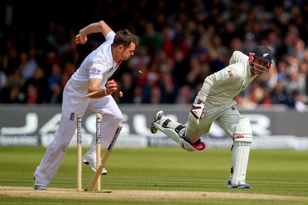 James Anderson England seals win v New Zealand Lords 2013