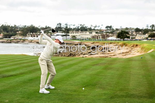 Rory McIlroy Northern Ireland 18th tee Pebble Beach Pro-Am 2026