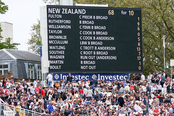 England bowl out New Zealand for 68 - Lords 2013