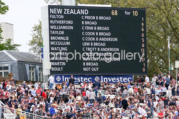 England bowl out New Zealand for 68 - Lords 2013
