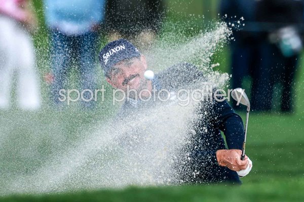 Keegan Bradley USA bunker splash Pebble Beach Pro-Am 2026