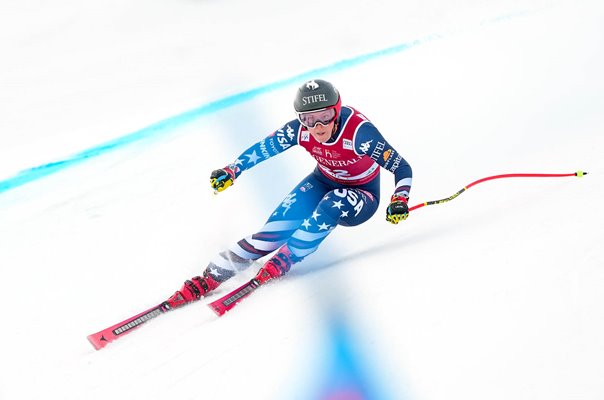 Breezy Johnson USA Super G Alpine Ski World Cup Val d'Isere 2025