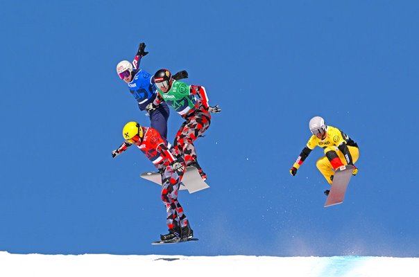 Huw Nightingale Great Britain Snowboard Cross World Championships St Moritz 2025