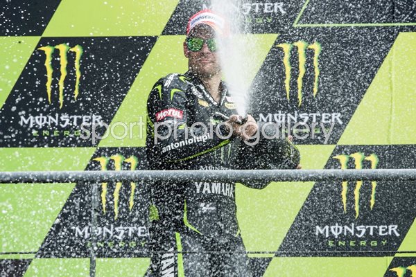 Cal Crutchlow celebrates 2nd place France Moto GP 2013