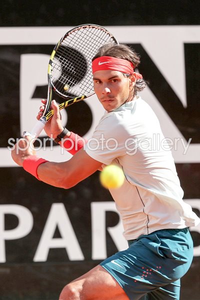 Rafael Nadal backhand Rome Clay 2013
