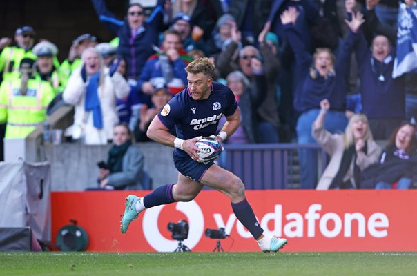 Kyle Steyn Scotland scores v France Murrayfield Six Nations 2026