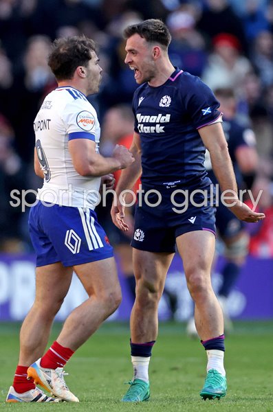 Antoine Dupont France v Ben White Scotland Murrayfield Six Nations 2026