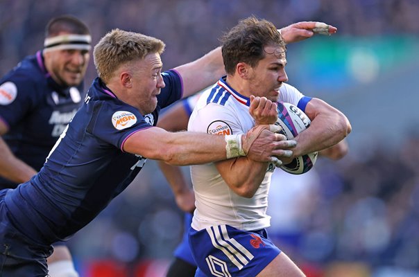 Antoine Dupont France v Kyle Steyn Scotland Murrayfield Six Nations 2026