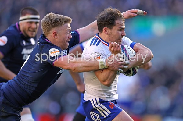 Antoine Dupont France v Kyle Steyn Scotland Murrayfield Six Nations 2026