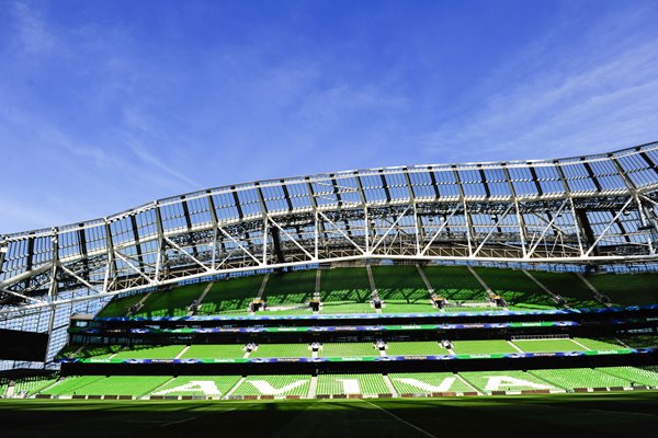 A gerneral view of Aviva stadium