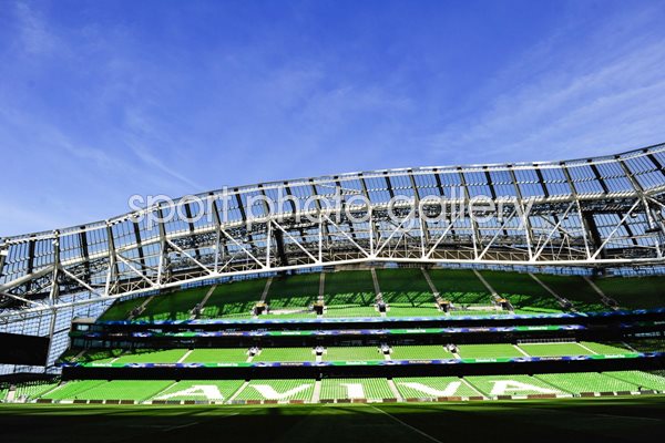 A gerneral view of Aviva stadium
