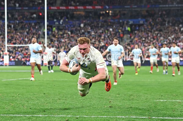 Ollie Chessum England scores v France Paris Six Nations 2026