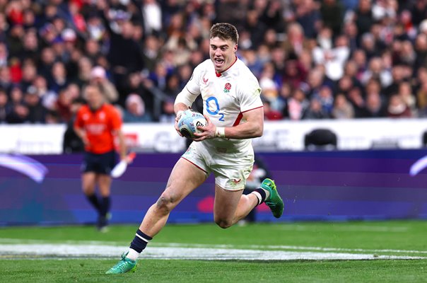 Tommy Freeman England scores v France Paris Six Nations 2026