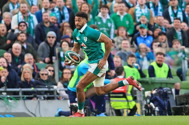 Robert Baloucoune Ireland scores v Scotland Dublin Six Nations 2026