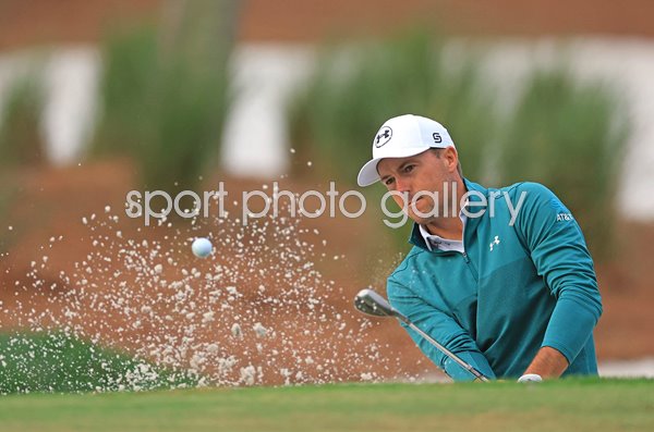 Jordan Spieth USA bunker shot Players Championship TPC Sawgrass 2026