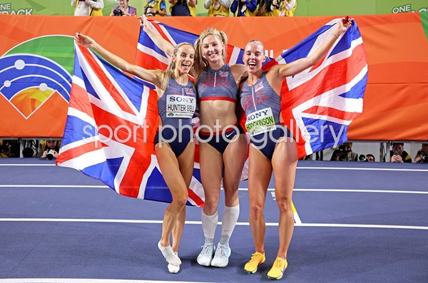 Georgia Hunter Bell, Molly Caudery & Keely Hodgkinson British Gold Rush World Indoors 2026